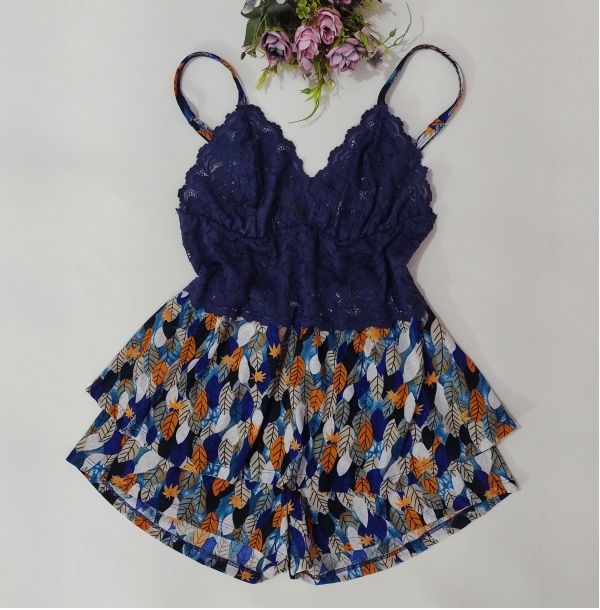 Babydoll batinha feito com liganete e renda