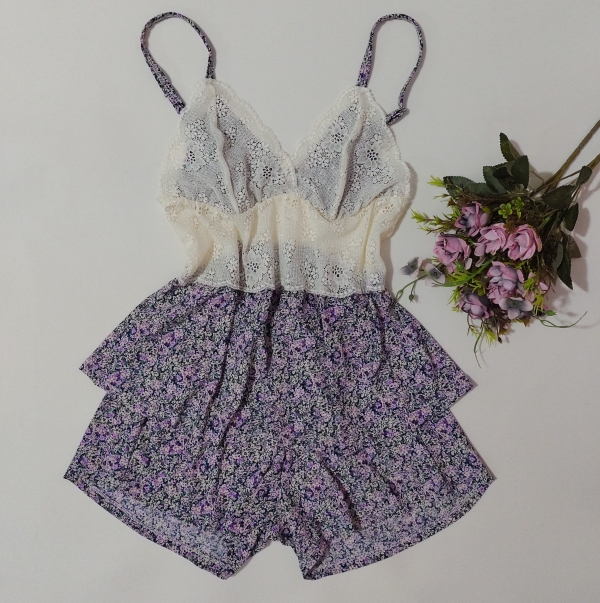 Babydoll batinha feito com liganete e renda