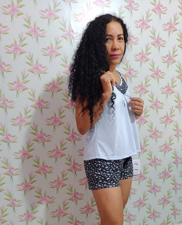 Babydoll regata feito com malha PV