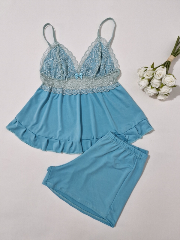 Babydoll de ligante e detalhes em renda - Image 2