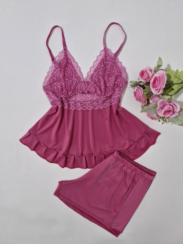 Babydoll de ligante e detalhes em renda - Image 2