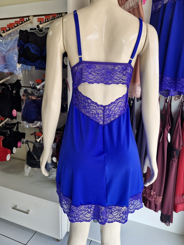 Camisola de ligante com detalhes em renda no bojo e nas costas - Image 2