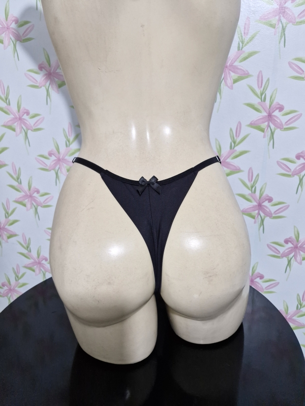Conjunto de lingerie sensual meia-taça preto - Image 4