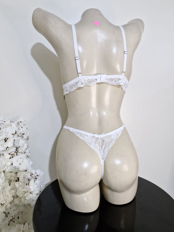 Lingerie feminina sensual branca - Image 2