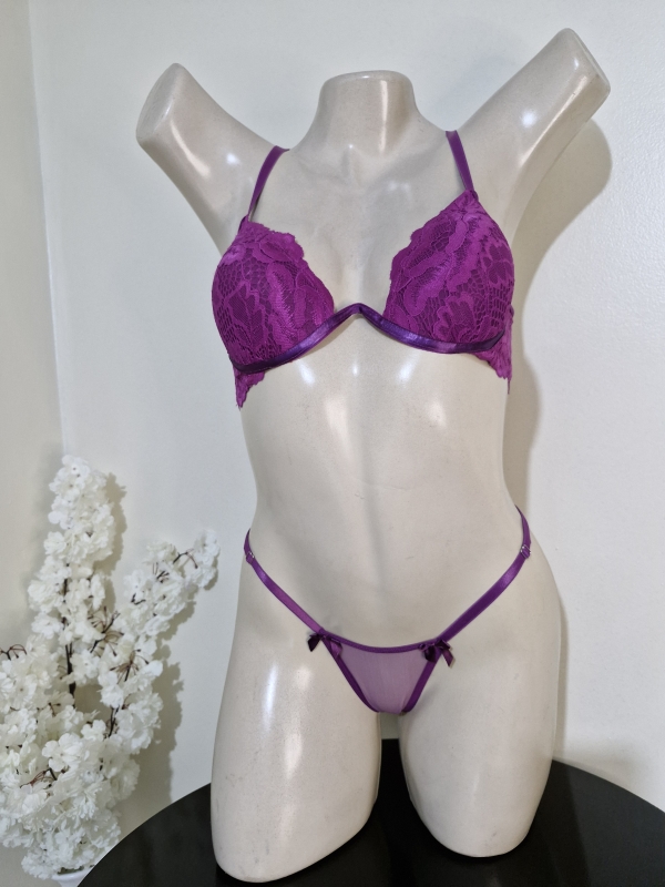 Conjunto de lingerie arco inteiro sensual