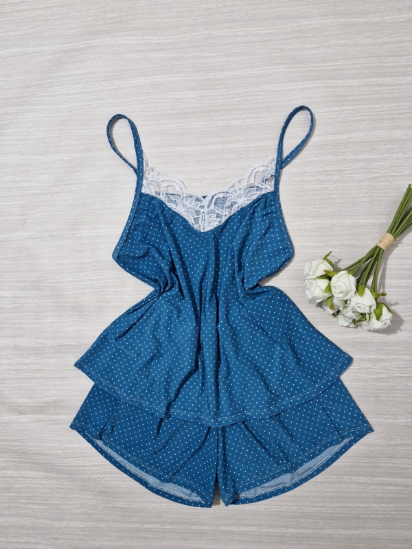 Baby doll básico com detalhes em renda branco - Image 2