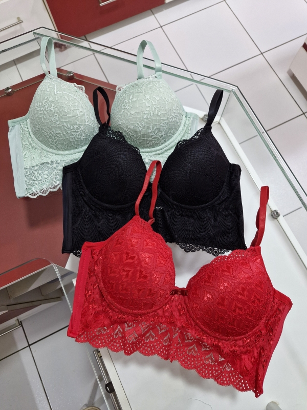 Soutien Cropped em três cores
