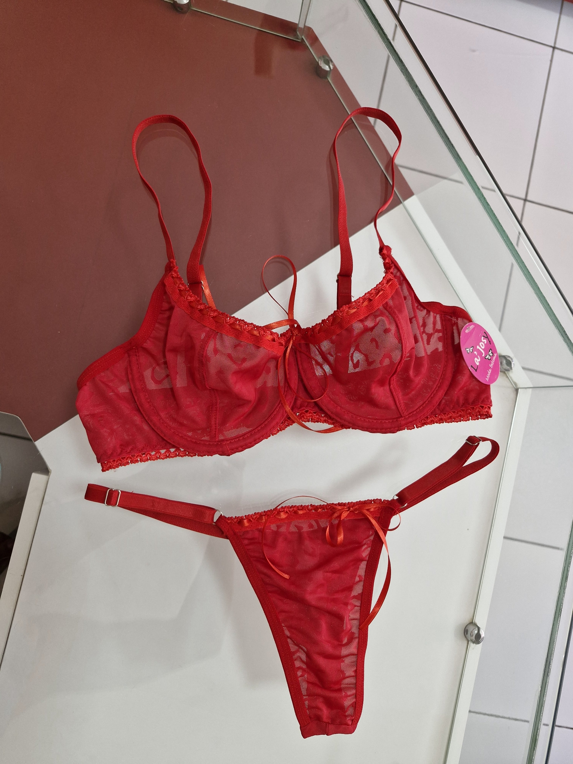 Conjunto de lingerie meia-taça sensual - Image 3