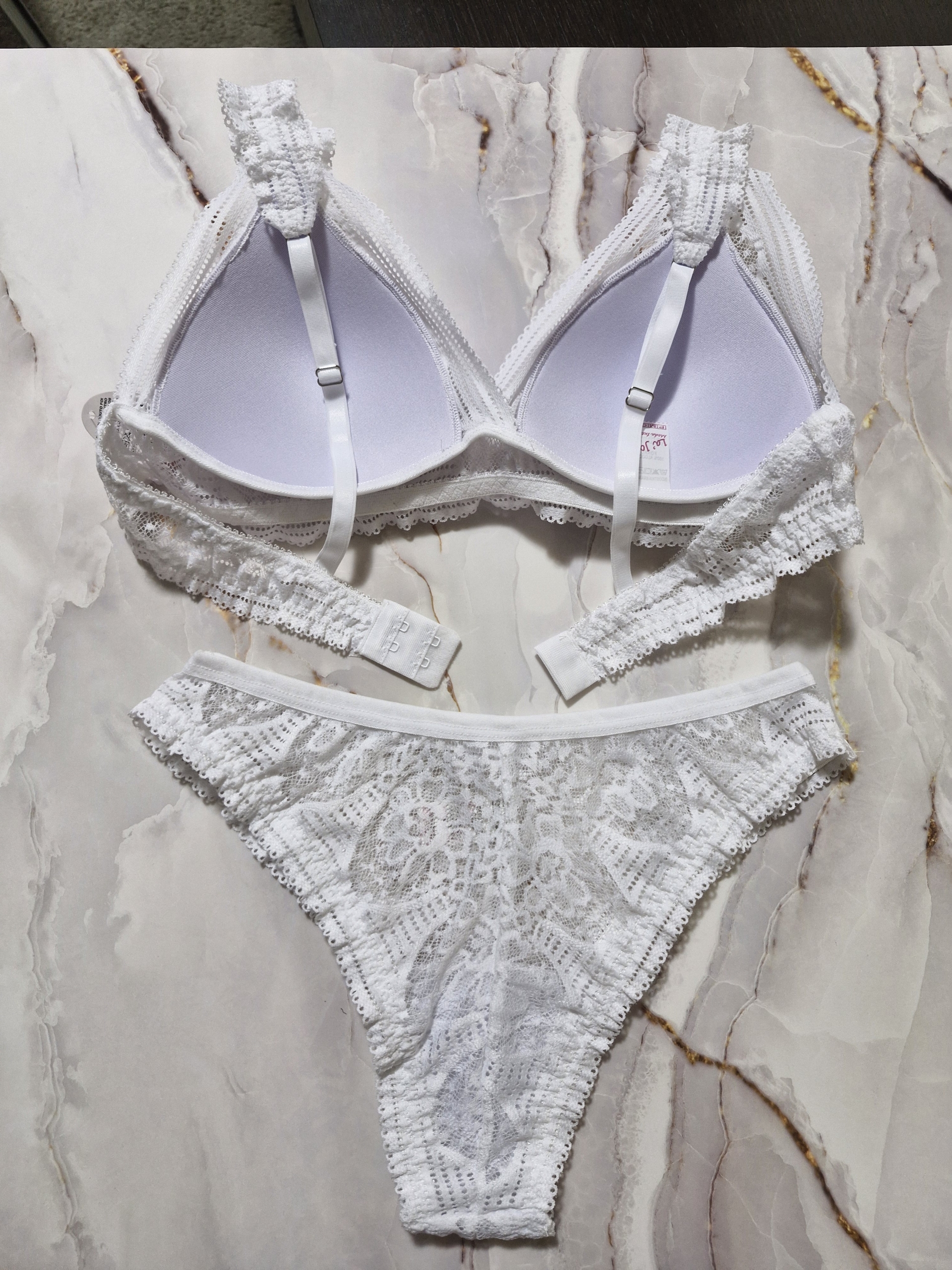 Conjunto de bojo triângulo com alças em renda - Image 3