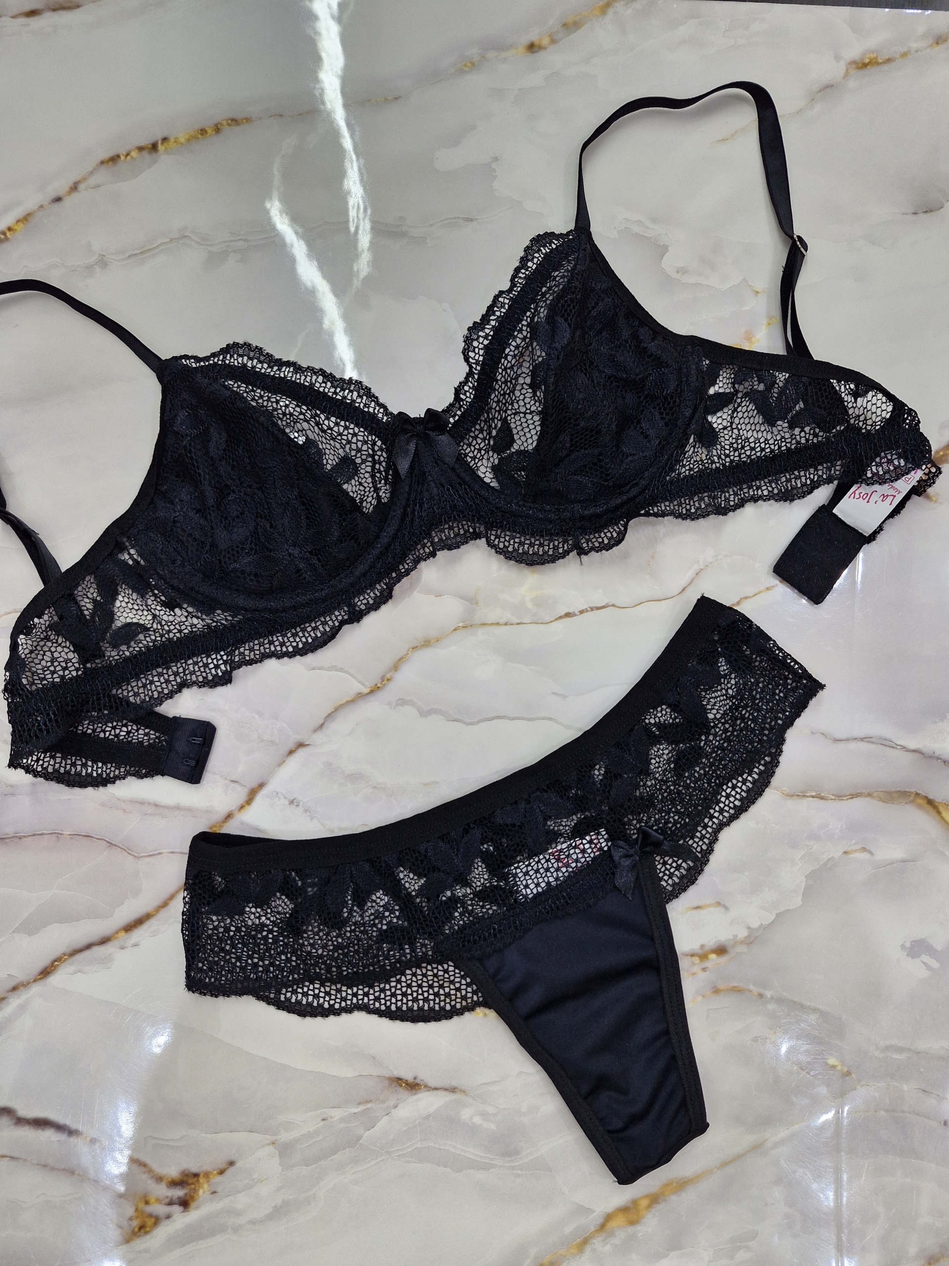Conjunto de lingerie meia-taça jade - Image 3