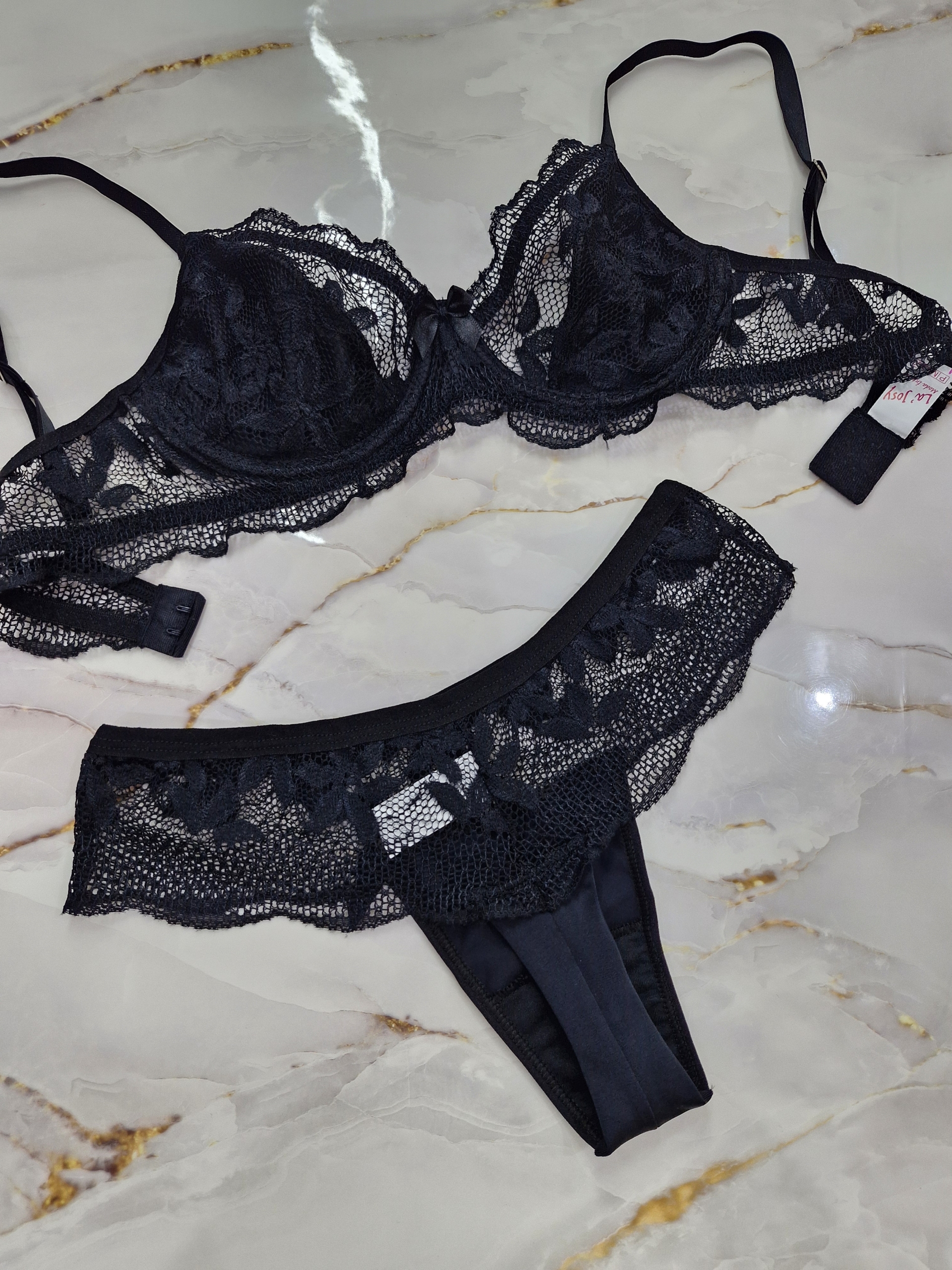Conjunto de lingerie meia-taça jade - Image 2