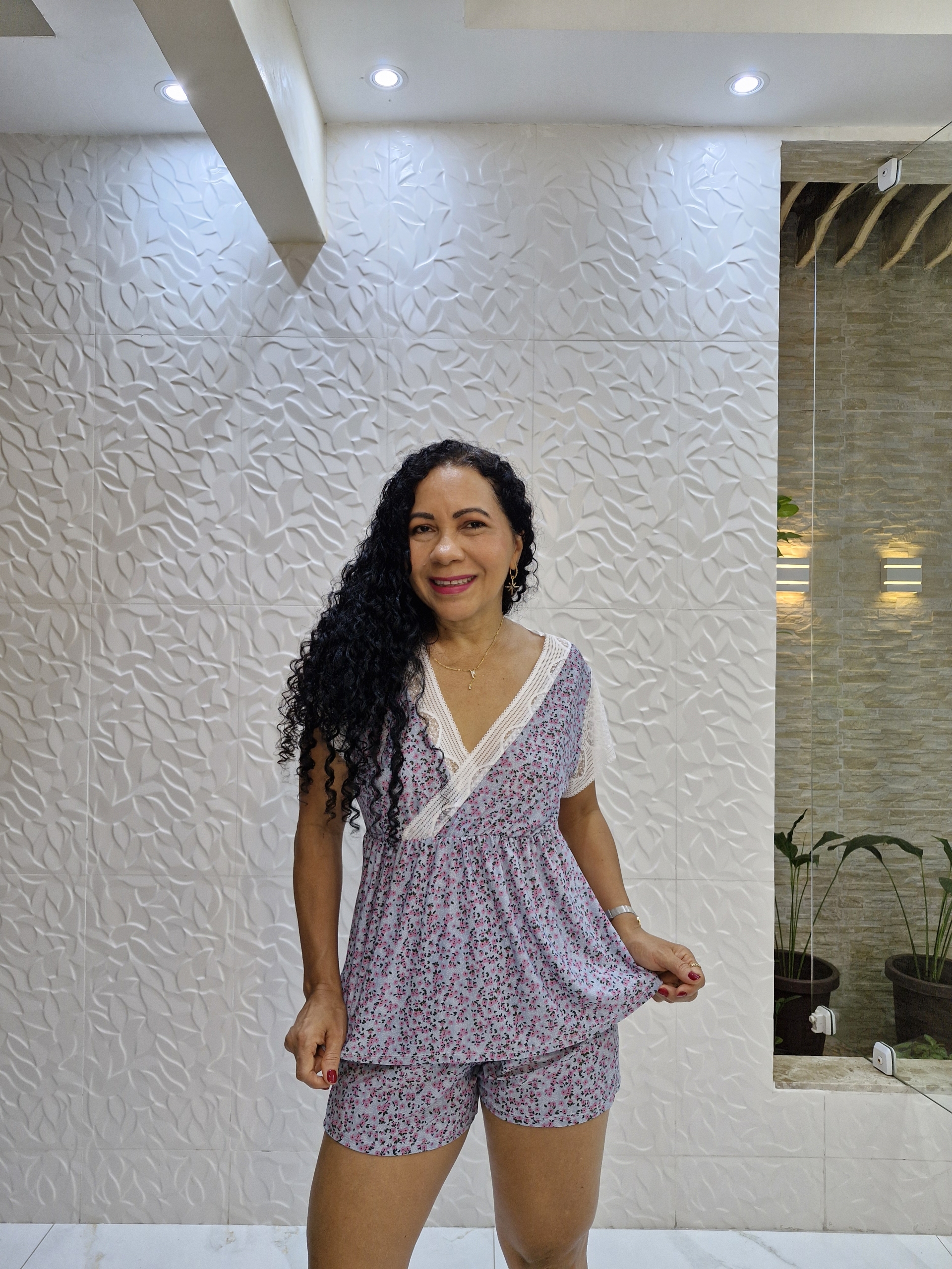 Babydoll em Liganete com Renda - Conforto e Leveza - Imagem 2