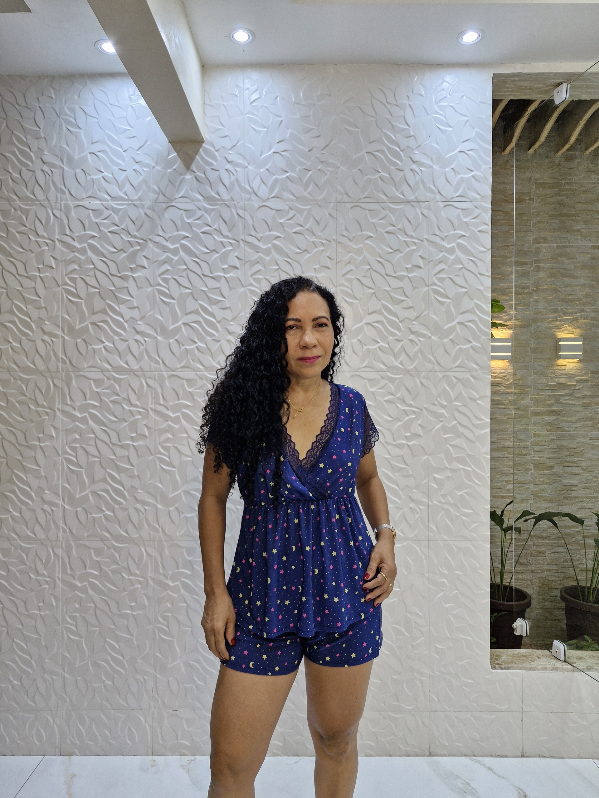 Babydoll em Liganete com Renda Conforto e Leveza- - Imagem 5