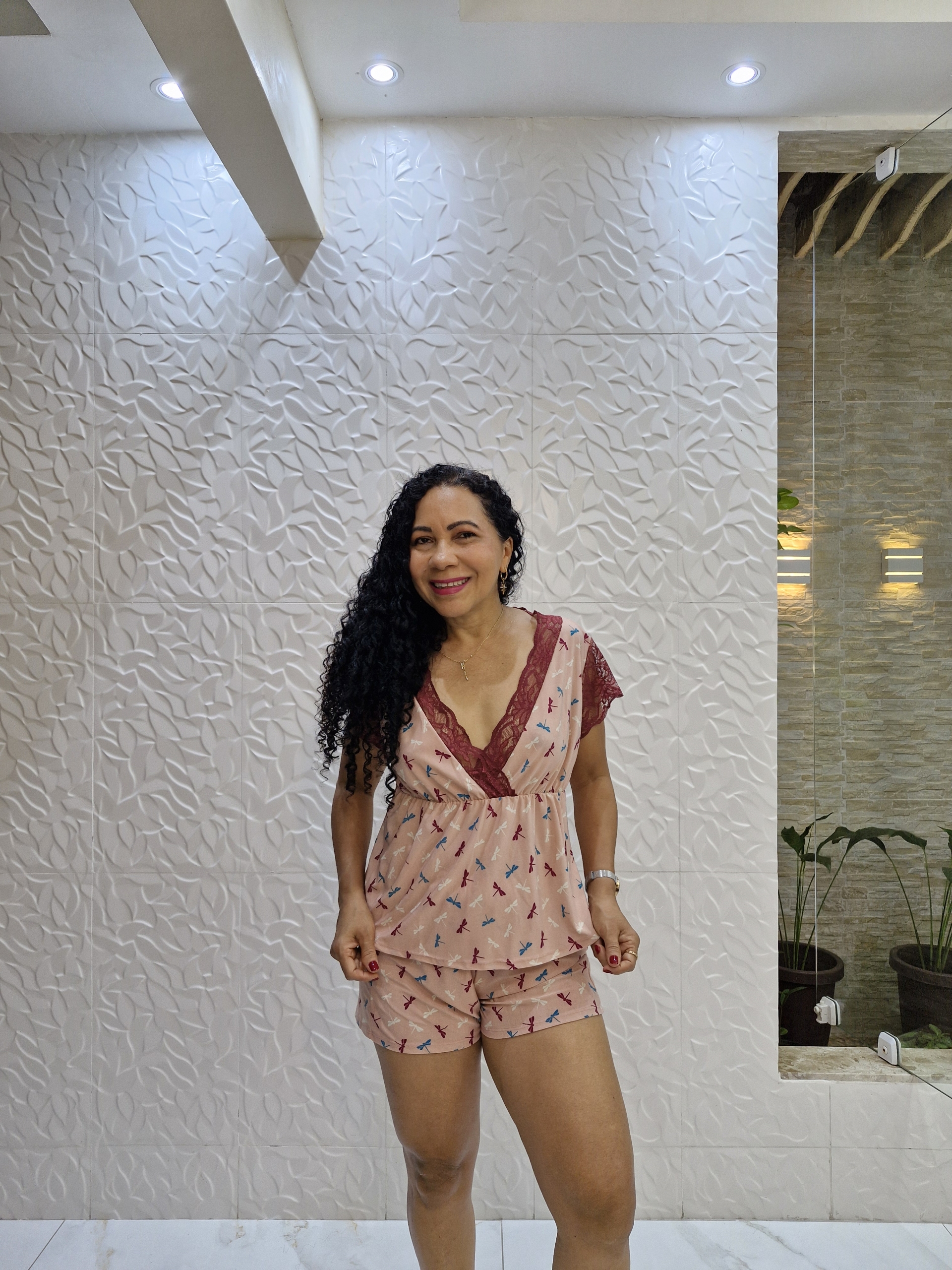 Babydoll em Liganete com Renda - Conforto e Leveza