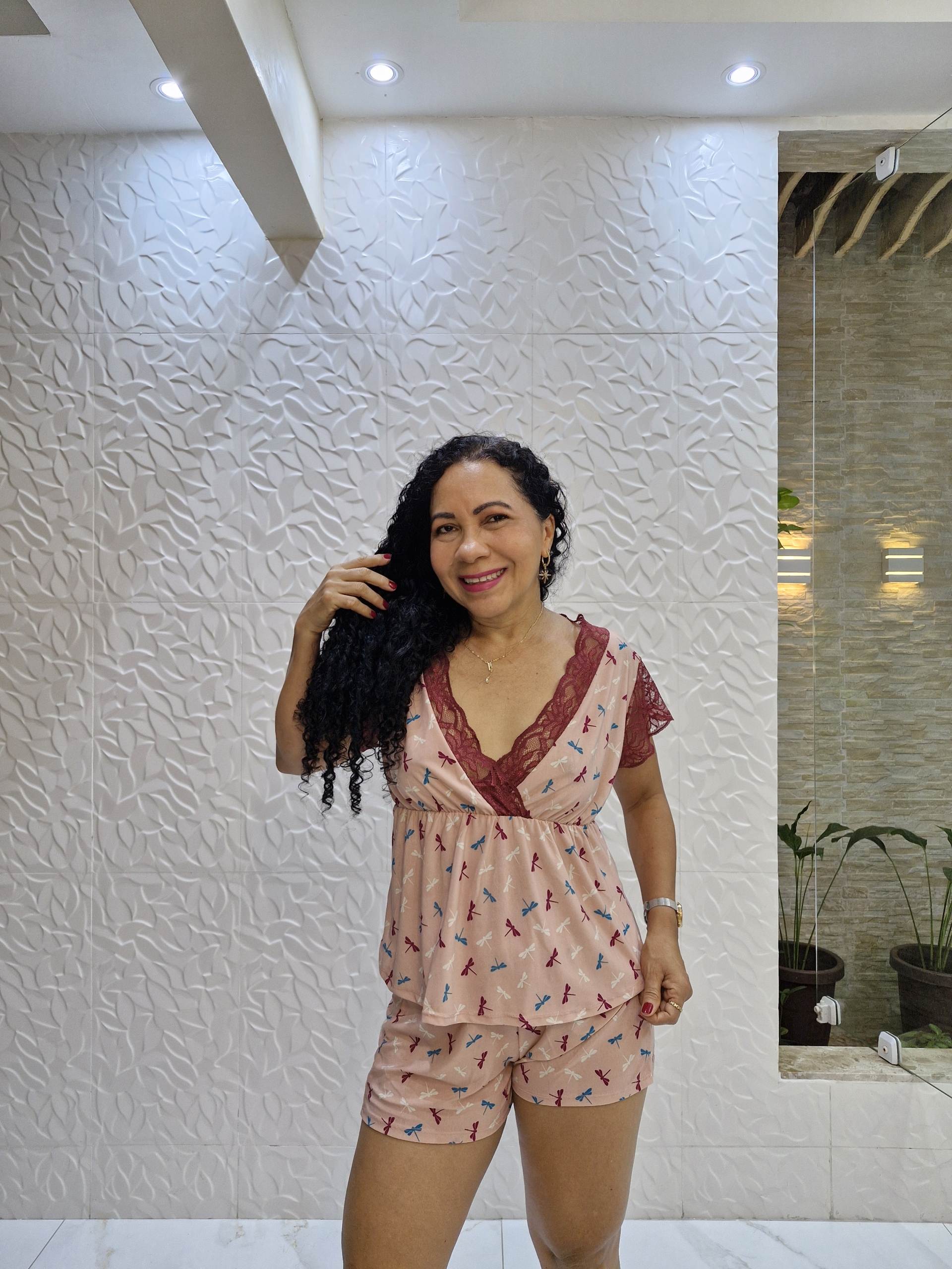 Babydoll em Liganete com Renda - Conforto e Leveza - Imagem 2